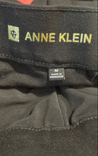 Load image into Gallery viewer, Anne Klein Womens Black Flat Front Tapered Leg Ankle Pants Size Medium
