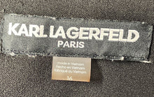 Load image into Gallery viewer, Karl Lagerfeld Womens Black Long Sleeve Double-Breasted Blazer Dress Size 16
