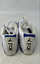 Load image into Gallery viewer, Nike Kids Air Jordan 14 Retro 487524-104 White Blue Sneaker Shoes Size 5.5Y
