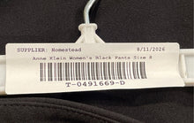 Load image into Gallery viewer, Anne Klein Womens Black Pockets Straight Leg Trouser Pants Size 8
