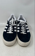 Load image into Gallery viewer, Adidas Womens Gazelle White Black Low Top Lace-Up Sneaker Shoes Size 10
