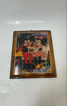 Load image into Gallery viewer, Walt Disney Mickey &amp; Minnie Mouse Picture Lacquered Wood Wall Art Painting
