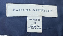 Load image into Gallery viewer, Banana Republic Womens Dark Blue Stretch Back Zip Straight &amp; Pencil Skirt Size 0
