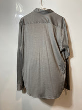 Load image into Gallery viewer, Armani Collezioni Mens Gray Printed Cotton Long Sleeve Button-Up Shirt Size L

