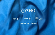 Load image into Gallery viewer, Oysho Womens Blue Elastic Waist Pull-On Wide-Leg Cargo Pants Size S With Tag
