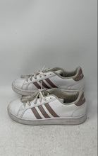 Load image into Gallery viewer, Adidas Boys Grand Court EF0101 White Gold Lace-Up Low Top Tennis Shoes Size 3
