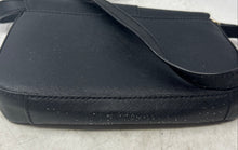 Load image into Gallery viewer, Michael Kors Womens Black Textured Leather Adjustable Strap Flap Crossbody Bag
