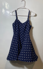 Load image into Gallery viewer, Old Navy Womens Blue Geometric Sleeveless Pullover Fit &amp; Flare Dress Size XS
