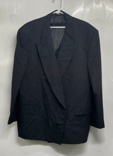 Load image into Gallery viewer, Dario Di Napoli Mens Dark Gray Long Sleeve Double-Breasted Blazer Size 48R
