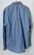 Load image into Gallery viewer, Calvin Klein Mens Blue Slim Fit Non Iron Long Sleeve Dress Shirt Size 16.5 34/35
