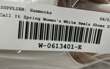 Load image into Gallery viewer, Call It Spring Womens White Leather Pointed Toe Stiletto D'Orsay Heels Size 6
