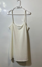 Load image into Gallery viewer, Divided By H&amp;M Womens White Waffle-Knit Sleeveless Pullover Slip Dress Size L
