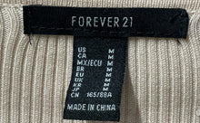Load image into Gallery viewer, Forever 21 Womens Beige Long Sleeve V-Neck Ribbed Sweater Dress Size Medium
