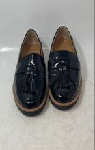 Load image into Gallery viewer, Franco Sarto Womens Carolynn Lug Black Formal Loafer Dress Shoes Size 9.5
