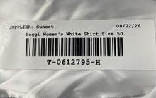 Load image into Gallery viewer, Boggi Milano Womens White Long Sleeve Spread Collar Button-Up Shirt Size 50
