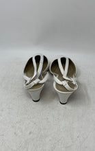 Load image into Gallery viewer, Jazz Womens White Pointed Toe Block Cut-Out Slingback Heels Size 10M
