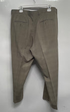 Load image into Gallery viewer, Perry Ellis Portfolio Mens Taupe Check Print Straight Leg Dress Pants Size 38x29
