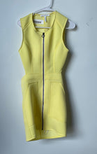 Load image into Gallery viewer, BCBGeneration Womens Yellow Sleeveless Zip Front Open Back Mini Dress Size 6
