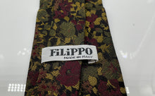 Load image into Gallery viewer, Filippo Mens Multicolor Printed Keeper Loop Adjustable Formal Tie
