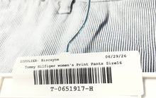 Load image into Gallery viewer, Tommy Hilfiger Womens Gray Pinstripe Print Slash Pockets Cropped Pants Size 16
