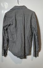 Load image into Gallery viewer, Zara Mens Black White Printed Collared Long Sleeve Button-Up Shirt Size M
