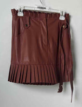 Load image into Gallery viewer, Zara Womens Brown Front Pockets Belt Loops Shorts Mini Skirt Size Medium
