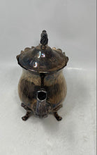Load image into Gallery viewer, Silver-Tone Engraved Chippendale Scroll Handle Serving Coffee &amp; Tea Pot With Lid
