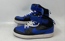 Load image into Gallery viewer, Nike Kids Court Borough Mid 2 DM8872-001 Blue Black Sneaker Shoes Size 5.5Y
