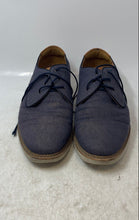 Load image into Gallery viewer, Florsheim Mens Highland Blue Canvas Lace-Up Oxford Dress Shoes Size 10.5W
