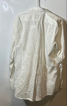 Load image into Gallery viewer, Hugo Boss Mens White Cotton Long Sleeve Collared Slim Fit Dress Shirt Size XL
