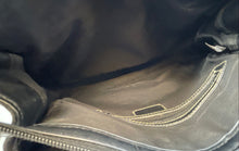 Load image into Gallery viewer, Treviso Womens Black Inner Zipped Pocket Double Strap Shoulder Bag Purse

