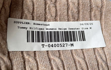 Load image into Gallery viewer, Tommy Hilfiger Womens Beige Long Sleeve Pullover Sweater Size Medium
