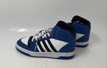 Load image into Gallery viewer, Adidas Mens Break Start Mid White Blue Lace-Up Basketball Shoes Size 6
