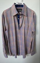 Load image into Gallery viewer, Paul Fredrick Mens Multicolor Long Sleeve Slim-Fit Dress Shirt Size 16 1/2
