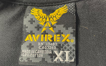 Load image into Gallery viewer, Avirex Mens Black Gold Printed Cotton Short Sleeve Collared Polo Shirt Size XL
