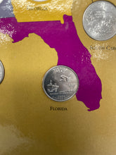Load image into Gallery viewer, First State Quarters Of The United States Collector's Map (1999-2008) 31 Pcs
