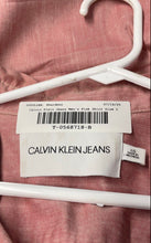 Load image into Gallery viewer, Calvin Klein Jeans Mens Pink Short Sleeve Collared Button-Up Shirt Size Large
