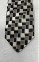 Load image into Gallery viewer, Hugo Boss Mens Brown Gray Printed Adjustable Pointed Tie
