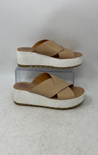 Load image into Gallery viewer, Sorel Womens Cameron Flatform NL4633-246 Beige Slip-On Slide Sandals Size 7.5
