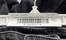 Load image into Gallery viewer, Armani Exchange Womens Black Denim Stepped Hem Super Skinny Jeans Size 28
