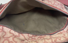 Load image into Gallery viewer, Authentic Tous Womens Pink Monogram Print Adjustable Strap Crossbody Bag Stained
