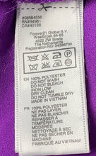 Load image into Gallery viewer, Forever 21 Womens Purple Short Flutter Sleeve Elastic Waistband Blouse Top Sz M
