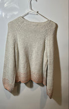 Load image into Gallery viewer, Splendid Womens Beige Long Raglan Sleeve Knitted Pullover Sweater Size L
