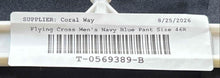 Load image into Gallery viewer, Flying Cross Mens Navy Blue Flat Front Straight Leg Dress Pants Size 46R
