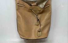Load image into Gallery viewer, Antonio Melani Womens Beige Inner Pockets Bottom Studs Shoulder Purse
