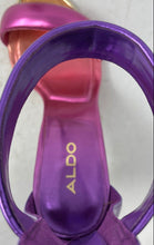 Load image into Gallery viewer, Aldo Womens Contesa Multicolor Stiletto Heel Back Zip Ankle Strap Sandals Size 7
