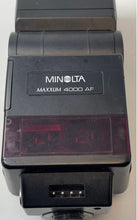 Load image into Gallery viewer, Minolta Maxxum 4000 AF Black Camera Flash Attachment Not Tested
