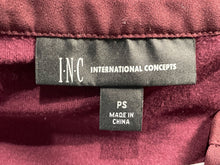 Load image into Gallery viewer, I.N.C. International Concepts Womens Wine Long Sleeve Blouse Top Size PS
