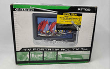 Load image into Gallery viewer, Curtis Model RT700 Black Silver 7” Screen Portable Analog Television Not Tested
