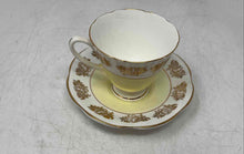 Load image into Gallery viewer, Lot Of 2 Pcs Crownford Yellow White Home And Kitchen Tea Cup &amp; Saucer Set
